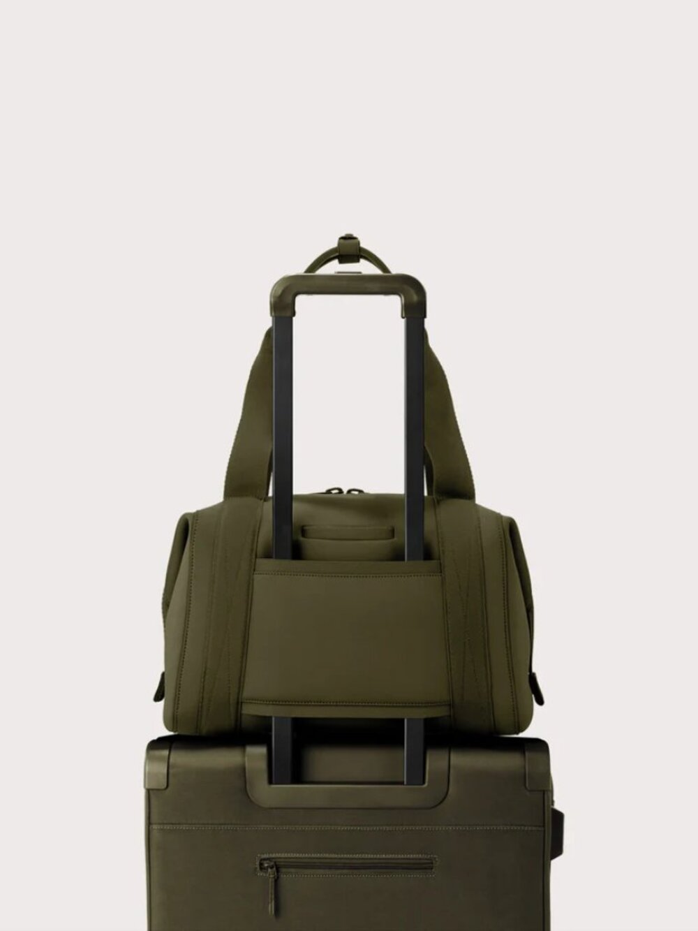 Dagne Dover Landon Medium Carryall Bag in Dark Moss - Picture 13 of 13